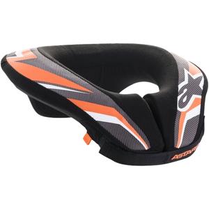 Alpinestars Sequence Youth Neck Protector Nero, Bianco e Arancione
