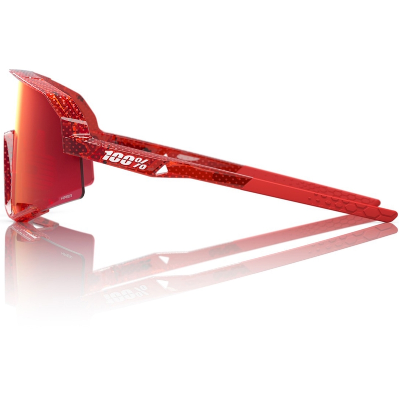 Occhiali da sole 100% Slendale con lenti HIPER rosso fuoco