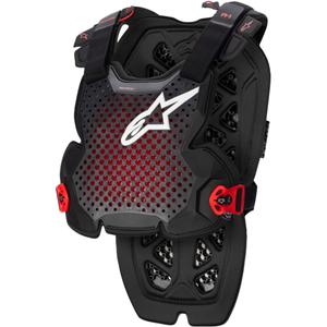 Alpinestars A-1 PRO protezione petto nero-antracite-rosso