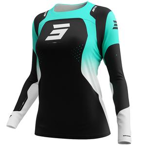 Maglia da motocross Shot Contact Ionyx da donna nera-blu