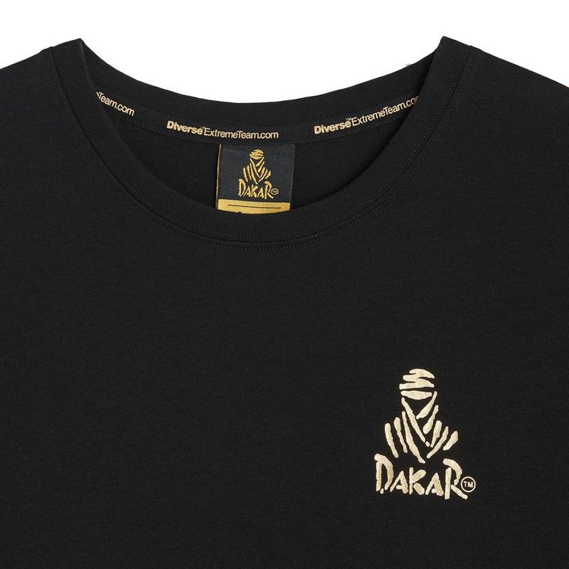 Maglietta Dakar LOGO SM 256 nera
