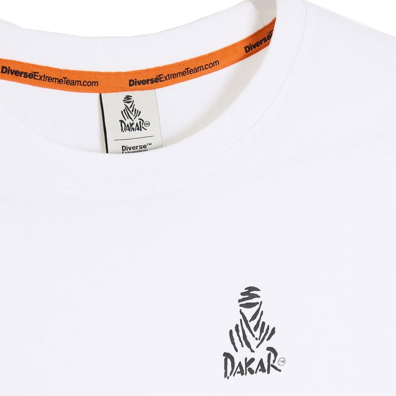 T-shirt Dakar LOGO SM 256 bianca