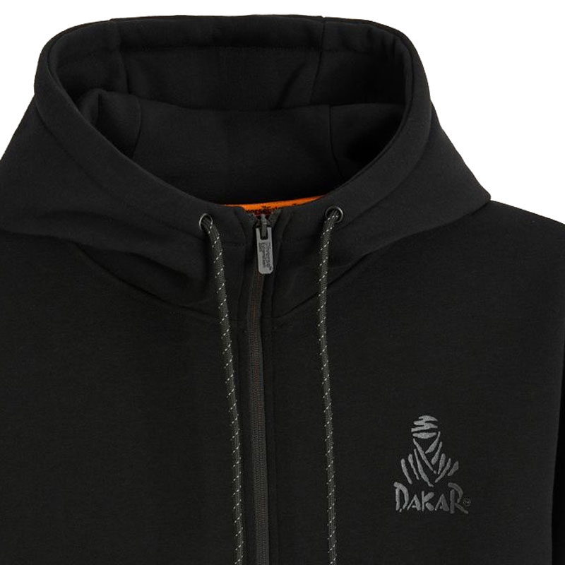 Felpa con cappuccio Dakar VIP ZIP H25 nera