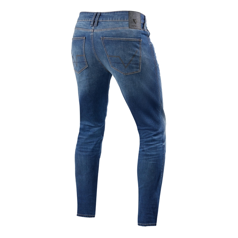 Jeans da moto Revit Carlin SK Extra Cropped blu
