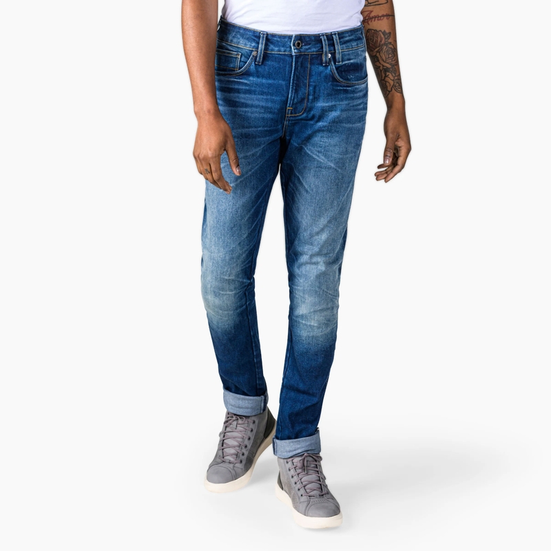 Jeans da moto Revit Carlin SK Extra Cropped blu