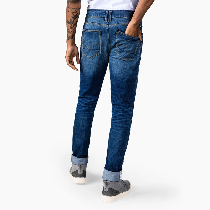 Jeans da moto Revit Carlin SK Extra Cropped blu