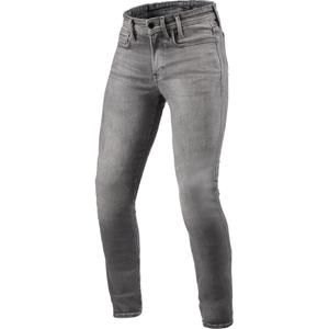 Jeans da moto Revit Piston 3 Skinny Extra Cropped, grigio lavato