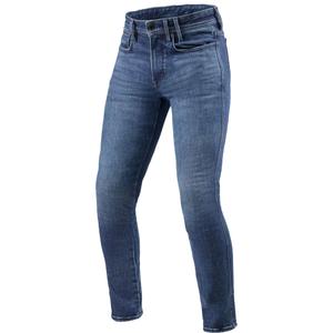 Jeans da moto Revit Piston 3 Skinny Extra Cropped blu lavato