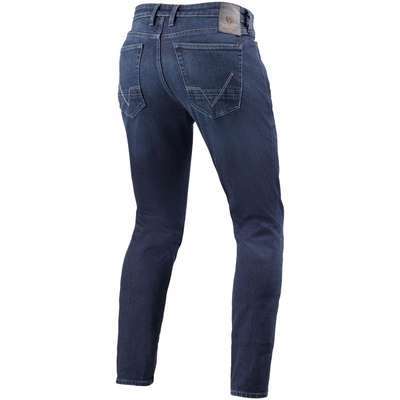 Jeans da moto Revit Kai Skinny Extra Cropped, taglia Medium, blu pietra