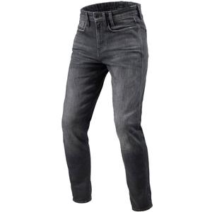 Jeans da moto Revit Kai Skinny Extra Cropped, colore grigio pietra medio