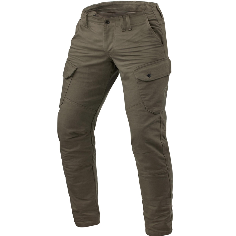 Jeans da moto Revit Cargo 2 TF Extra Cropped color cachi