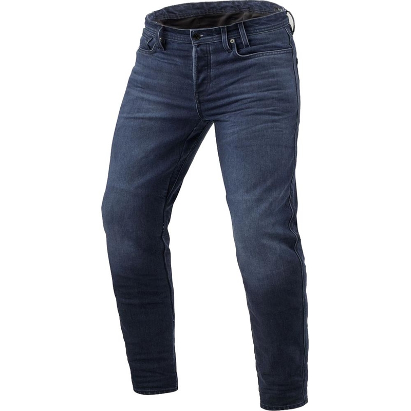 Jeans da moto Revit Micah TF Extra Cropped blu scuro lavato