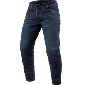 Jeans da moto Revit Ortes TF Extra Cropped blu scuro-nero lavato