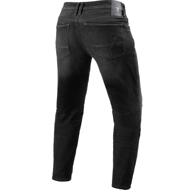 Jeans da moto Revit Moto 2 TF Extra Cropped, grigio scuro lavato