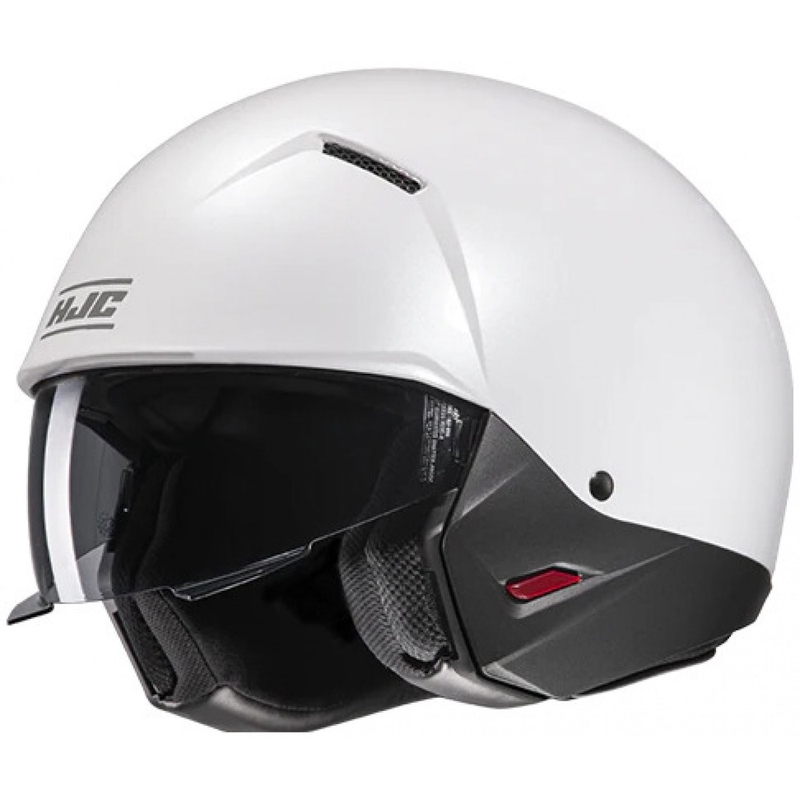 Casco jet con maschera HJC i20N Solid bianco perla