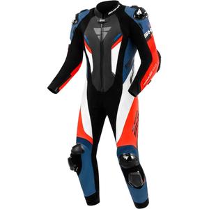 Tuta da moto in pelle Shima Hyper-RS Nero-Rosso-Blu-Bianco