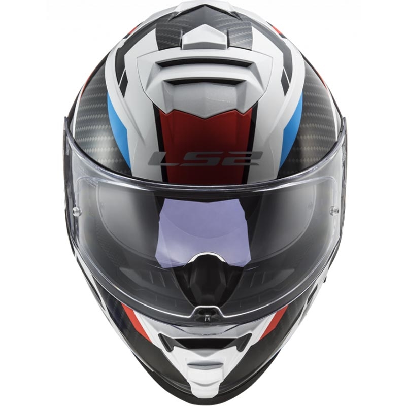 Casco integrale da moto LS2 FF800 Storm II Racer bianco-nero-rosso-blu