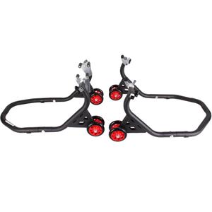 Set cavalletto moto R-TECH EVO (anteriore + posteriore con ruote)
