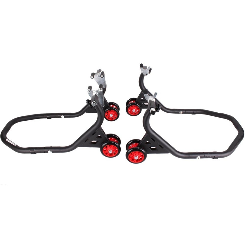 Set cavalletto moto R-TOOL EVO (anteriore + posteriore con ruote)