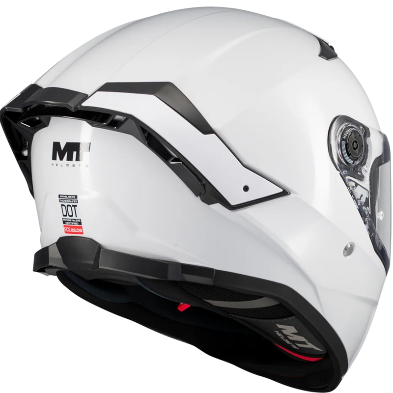 Casco integrale da moto MT Thunder 4 SV Pure A0 bianco