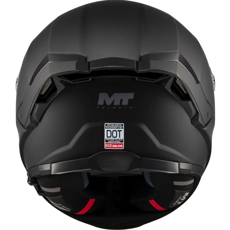 Casco integrale da moto MT Thunder 4 SV Pure A1 nero opaco