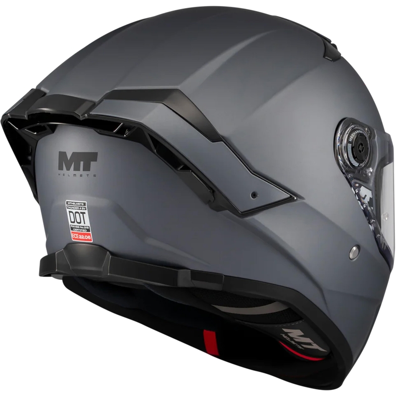 Casco integrale da moto MT Thunder 4 SV Pure A2 grigio opaco
