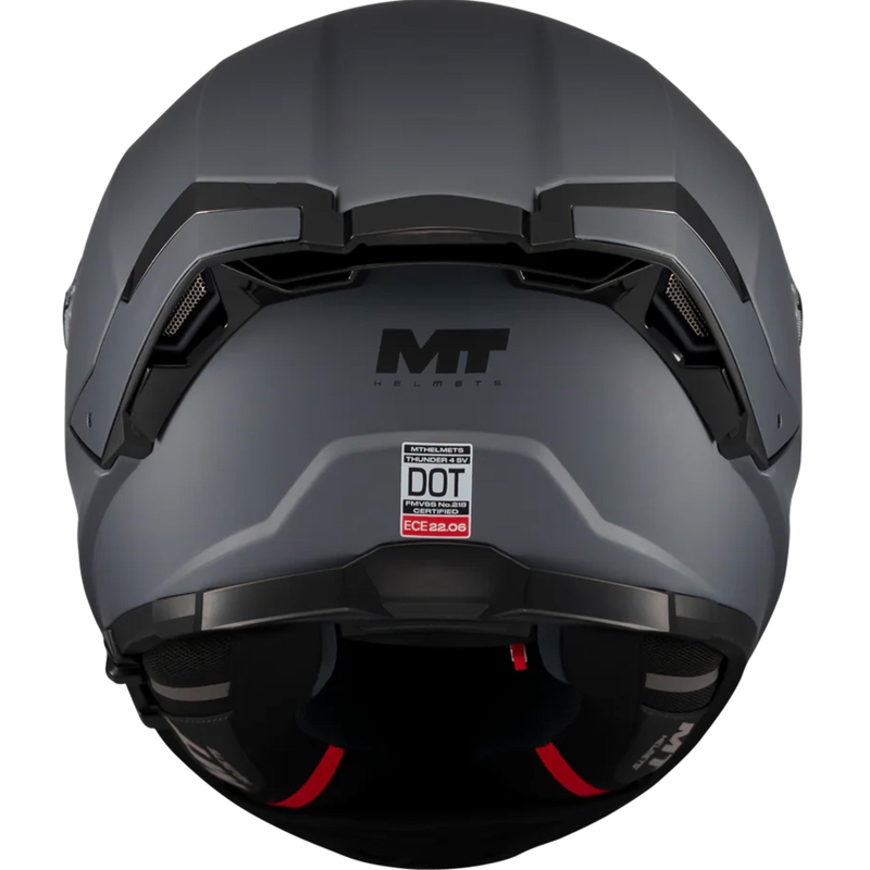 Casco integrale da moto MT Thunder 4 SV Pure A2 grigio opaco