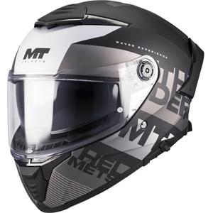 Casco integrale da moto MT Thunder 4 SV Waves B2 nero opaco-grigio