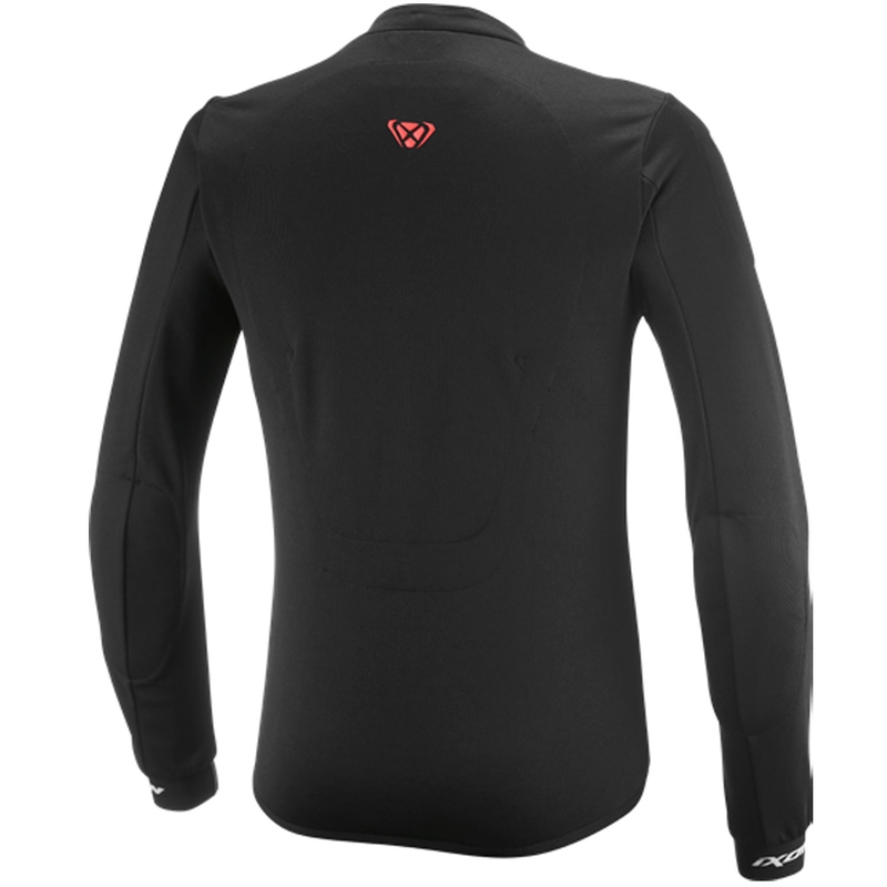 Felpa da motociclista IXON Arma nera-bianca-rosso fluo