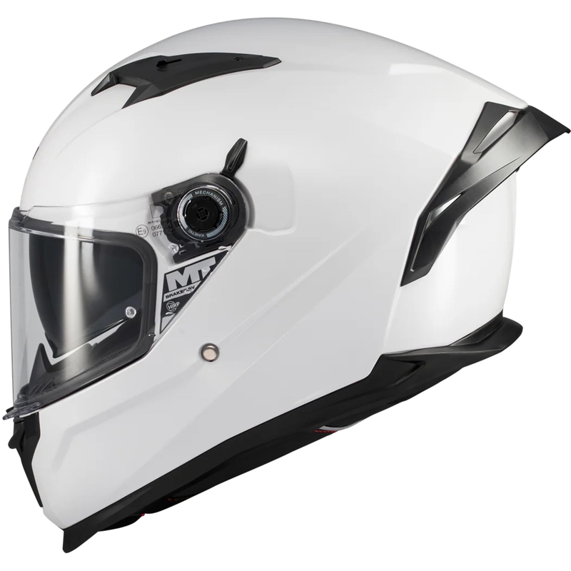 Casco moto integrale MT Braker SV Pure A0 bianco