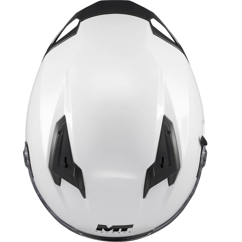 Casco moto integrale MT Braker SV Pure A0 bianco