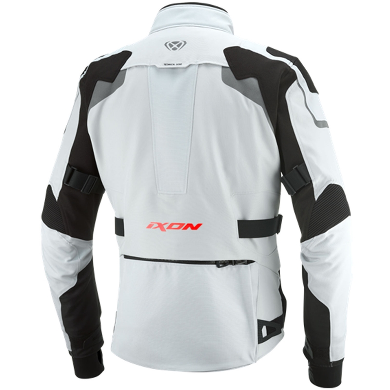 Giacca da moto IXON Odin grigio chiaro-nero