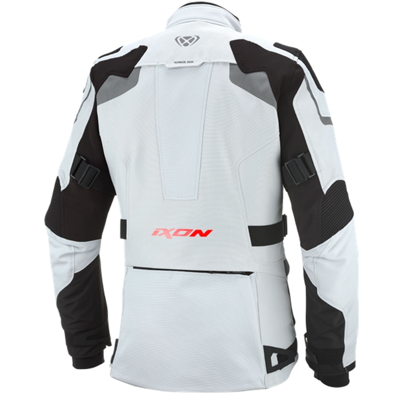 Giacca da moto da donna IXON Odin grigio chiaro-nero