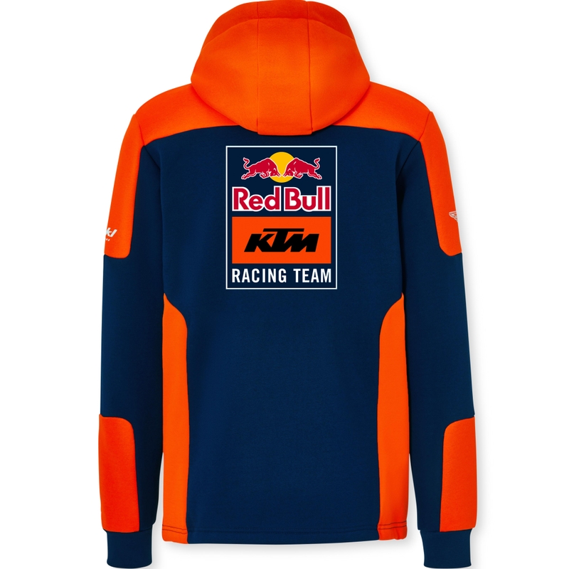 Felpa con cappuccio KTM Replica Team blu-arancio