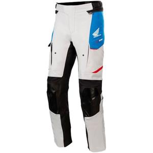 Alpinestars Andes Drystar Honda Pantaloni moto grigio chiaro-nero-blu-rosso