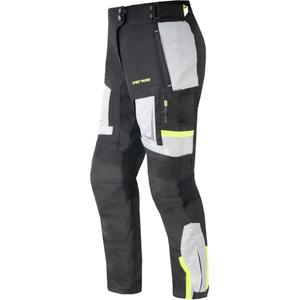 Pantaloni moto donna Street Racer Hilax nero-grigio-giallo fluo