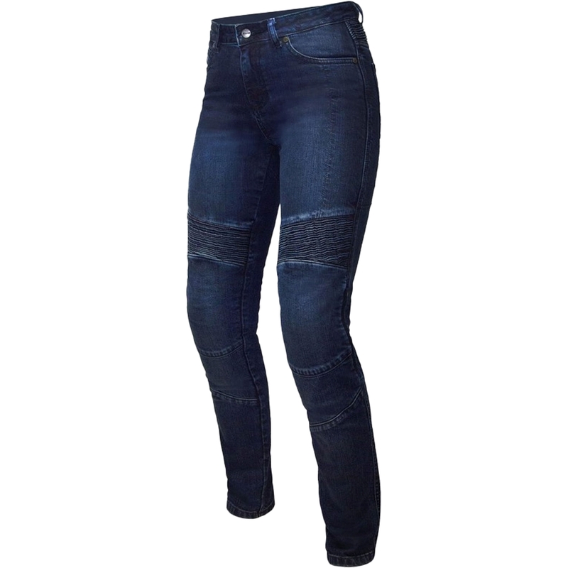 Jeans da motociclista da donna Ozone Agness II blu