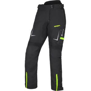 Pantaloni moto da donna RSA EXO 2 nero-giallo fluo
