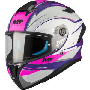 Casco integrale da moto MT Targo S Outside C8 viola-grigio-rosa opaco