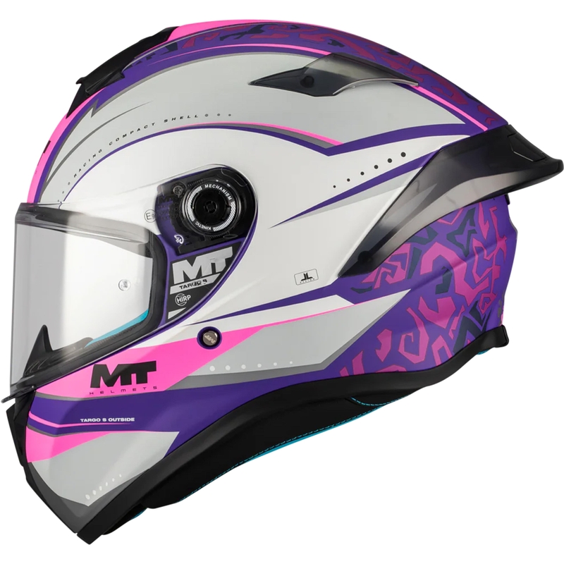 Casco integrale da moto MT Targo S Outside C8 viola-grigio-rosa opaco