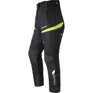 Pantaloni moto Street Racer Vix nero-giallo fluo da donna