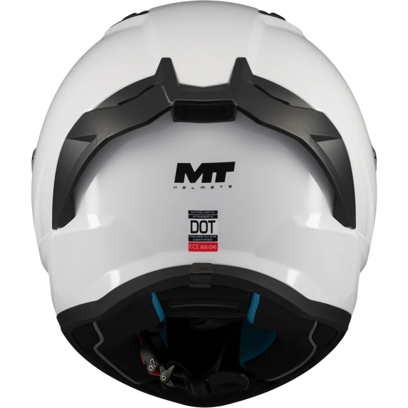 Casco integrale da moto MT Stinger 2 Pure A0 bianco