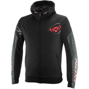 Giacca da moto IXON Touchdown Air nero-rosso fluo