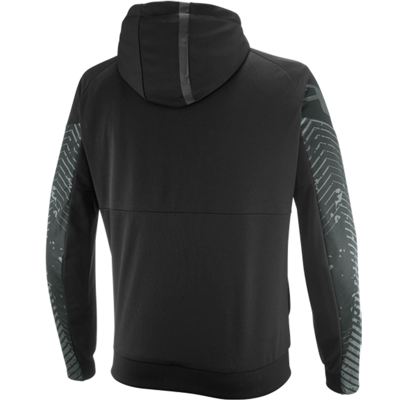 Felpa da motociclista IXON Touchdown Air nera-rosso fluo