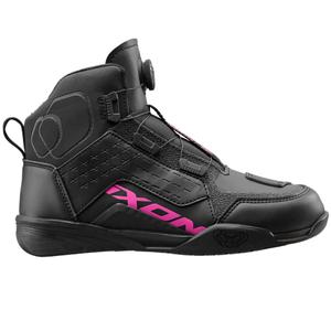 Stivali da moto da donna IXON Vyper WP nero-rosa