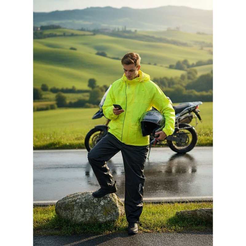 Impermeabile da moto SiDi Tempora giallo fluo-nero