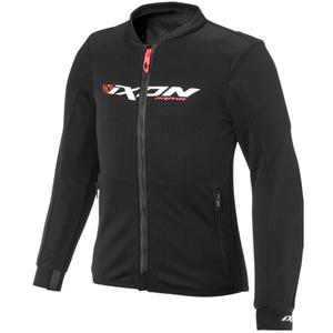 Giacca da moto per bambini IXON Arma nero-bianco-rosso fluo