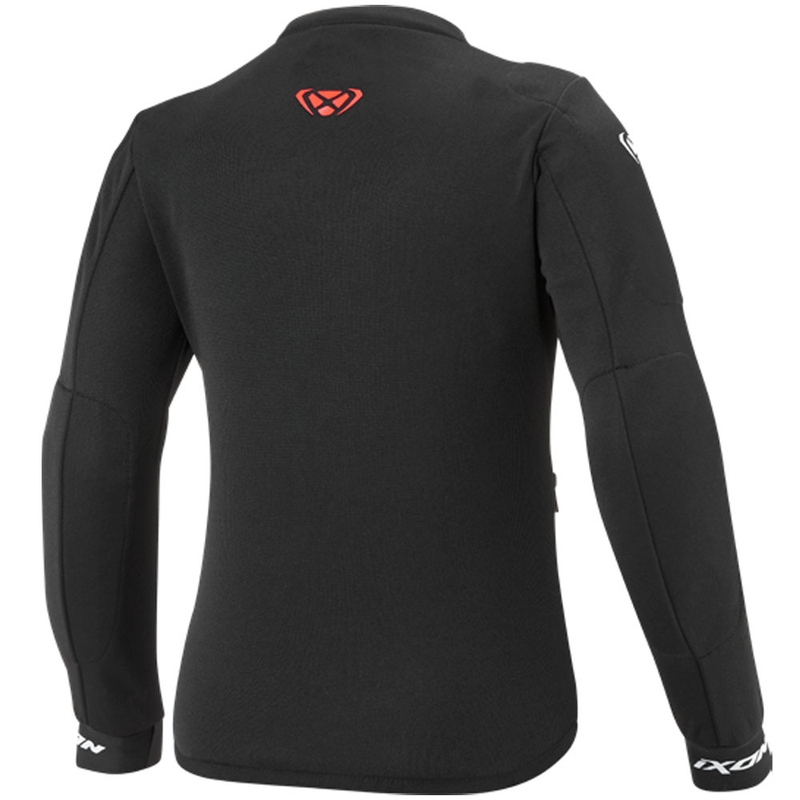 Giacca da moto per bambini IXON Arma nero-bianco-rosso fluo