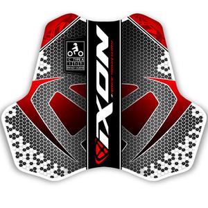Protezione per il torace IXON IX-RACE nero-bianco-rosso