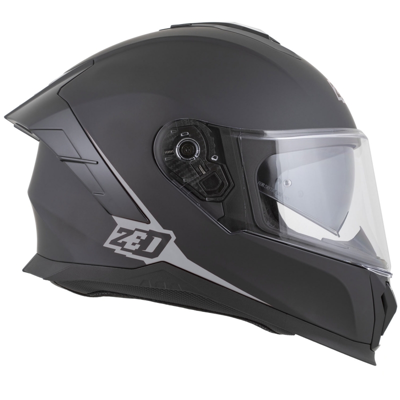 Casco integrale da moto ZED K40 nero opaco-grigio scuro